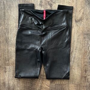 Women’s Spanx Black Faux Leather Leggings